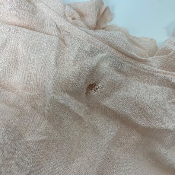 Ella Moss High Low Blush Ruffle Tank Top Size M - Picture 6 of 10